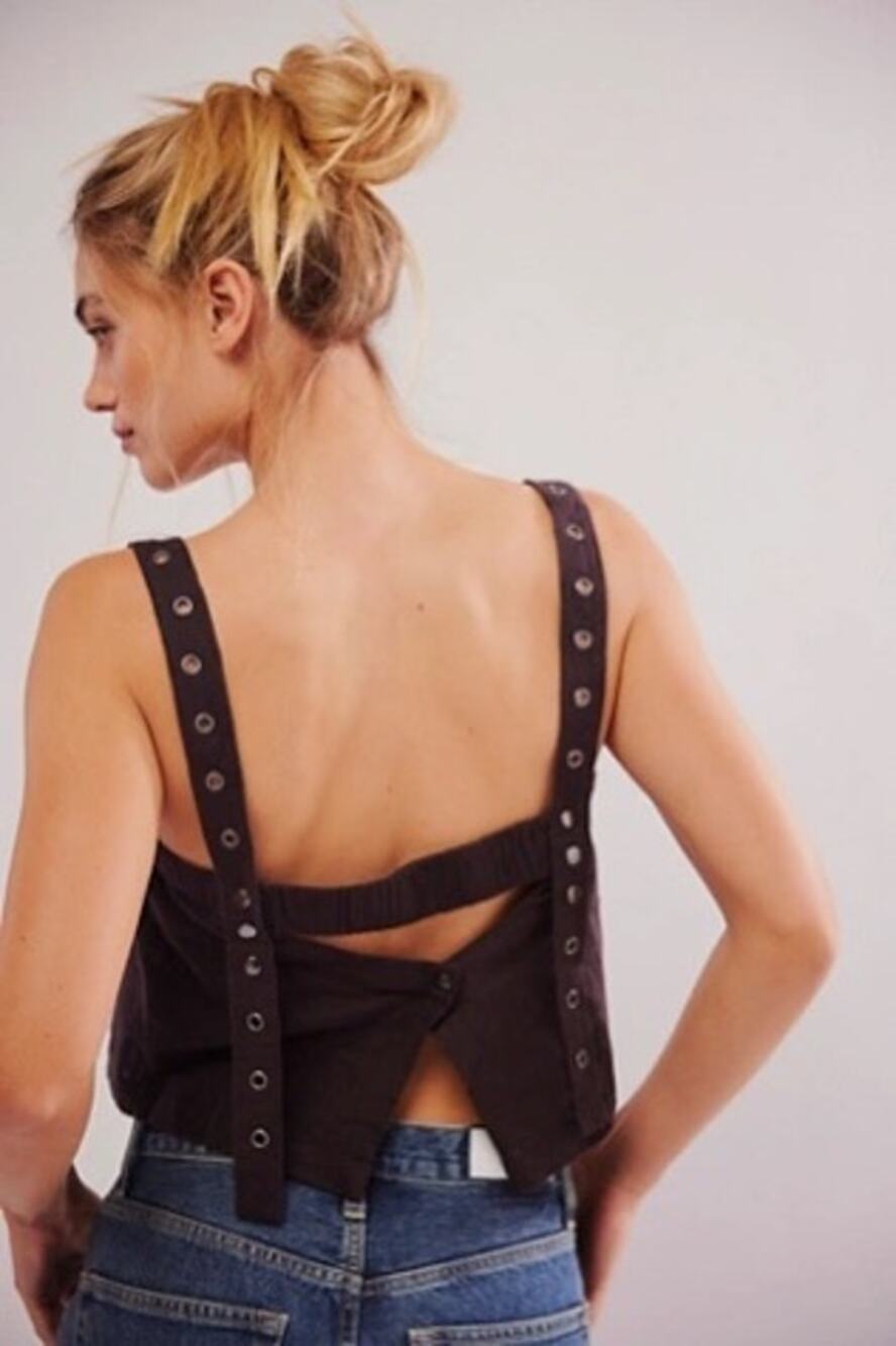 Free People Syd Grommet Linen Tank, 98$